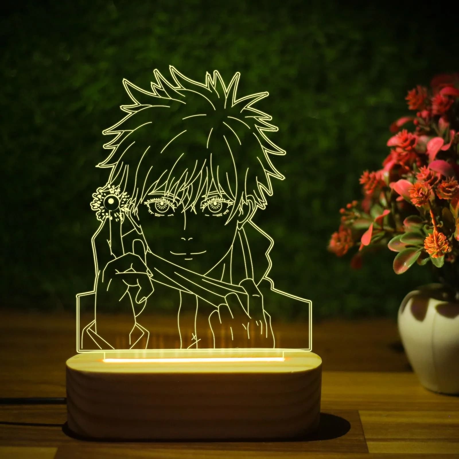 Giftkidukan TABLE LAMP03GKD-KKASI Table Lamp (22 cm, yellow warm white)